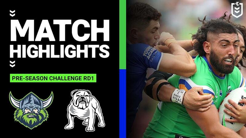 NRL Pre-Season 2023 | Canberra Raiders v Canterbury Bulldogs | Match Highlights