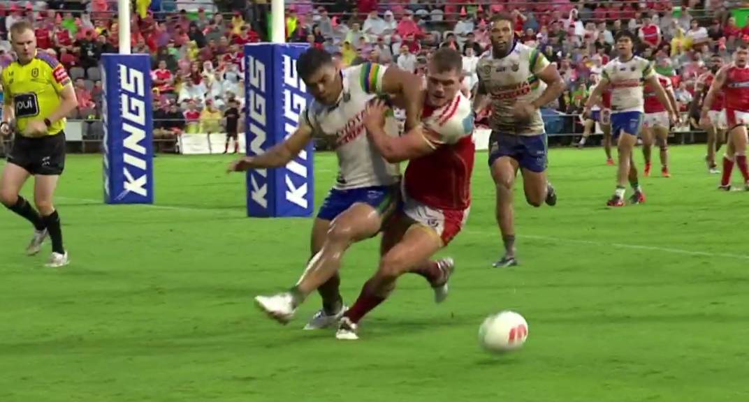 NRL review stunningly blames Raider for contentious Dolphins try