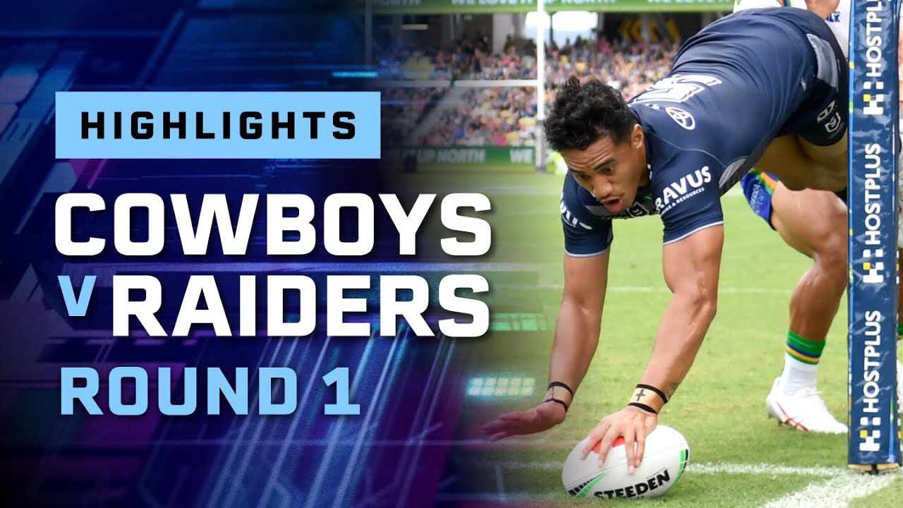 Video: NRL Highlights: Cowboys v Raiders - Round 1 | NRL on Nine