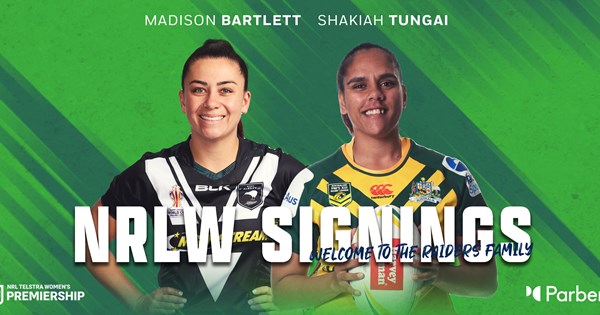 International representative duo join Raiders NRLW team