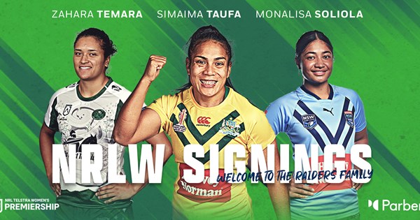 Jillaroos headline Raiders first NRLW signings