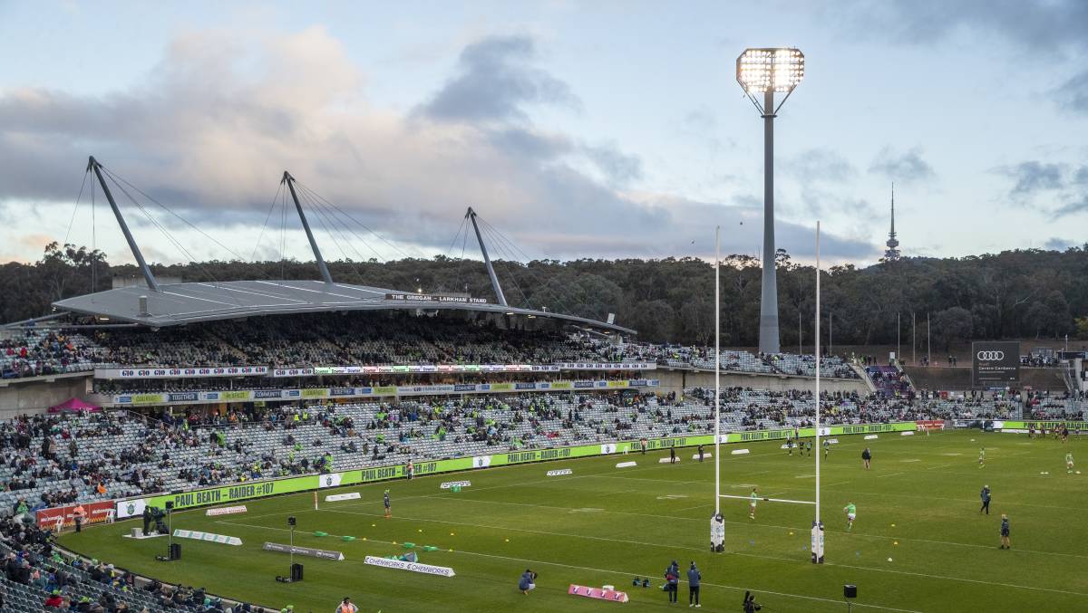 Canberra Stadium could undergo a staged rebuild. Picture by Keegan Carroll