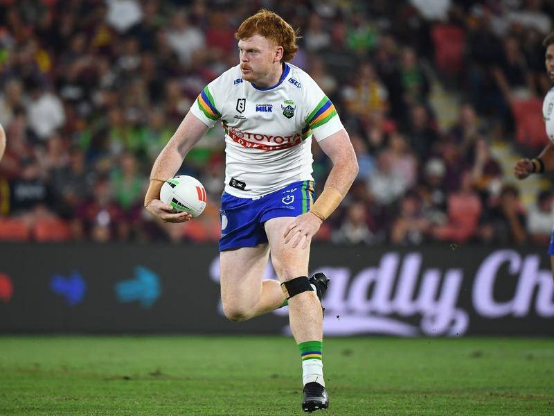 Raider Corey Horsburgh is an example of Queensland's depth in middle forward options this year. (Jono Searle/AAP PHOTOS)