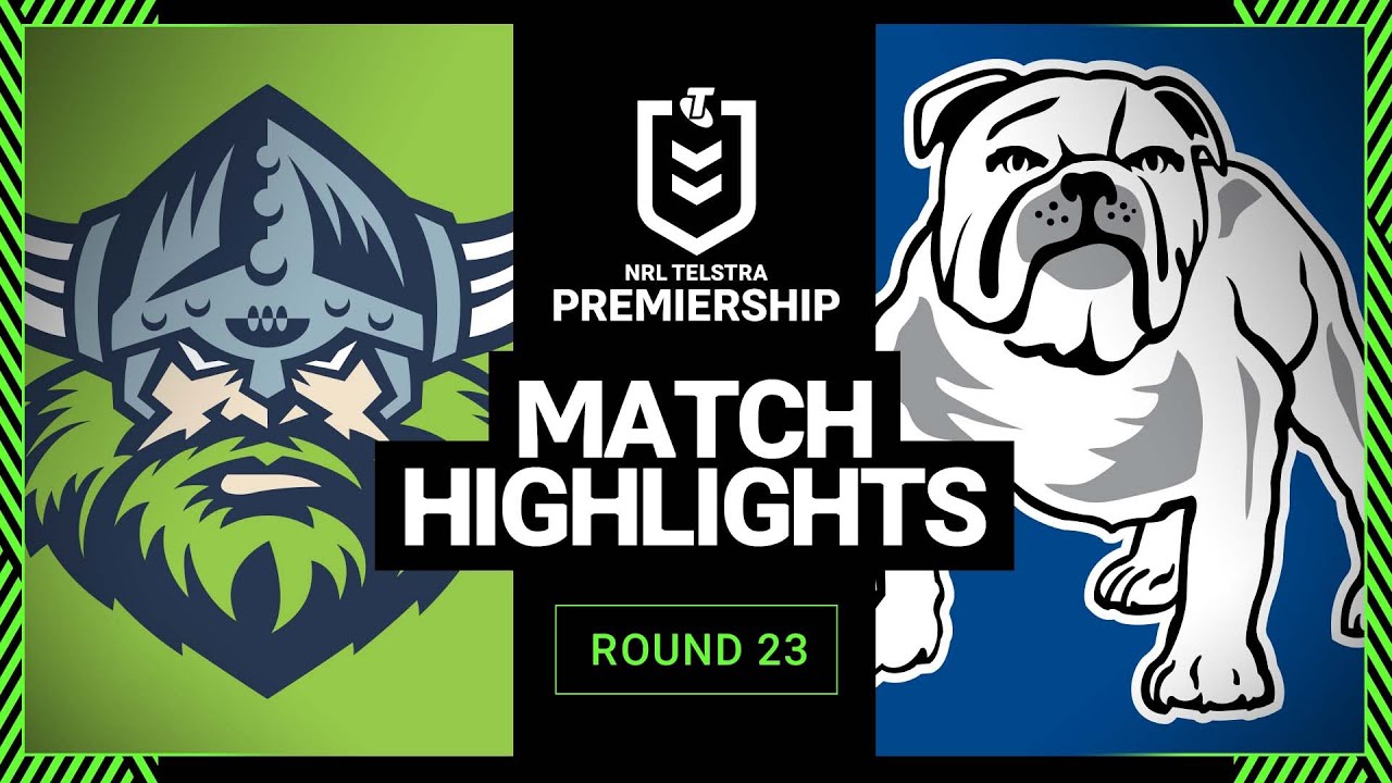 Canberra Raiders v Canterbury-Bankstown Bulldogs | Match Highlights | Round 23, 2013 | NRL
