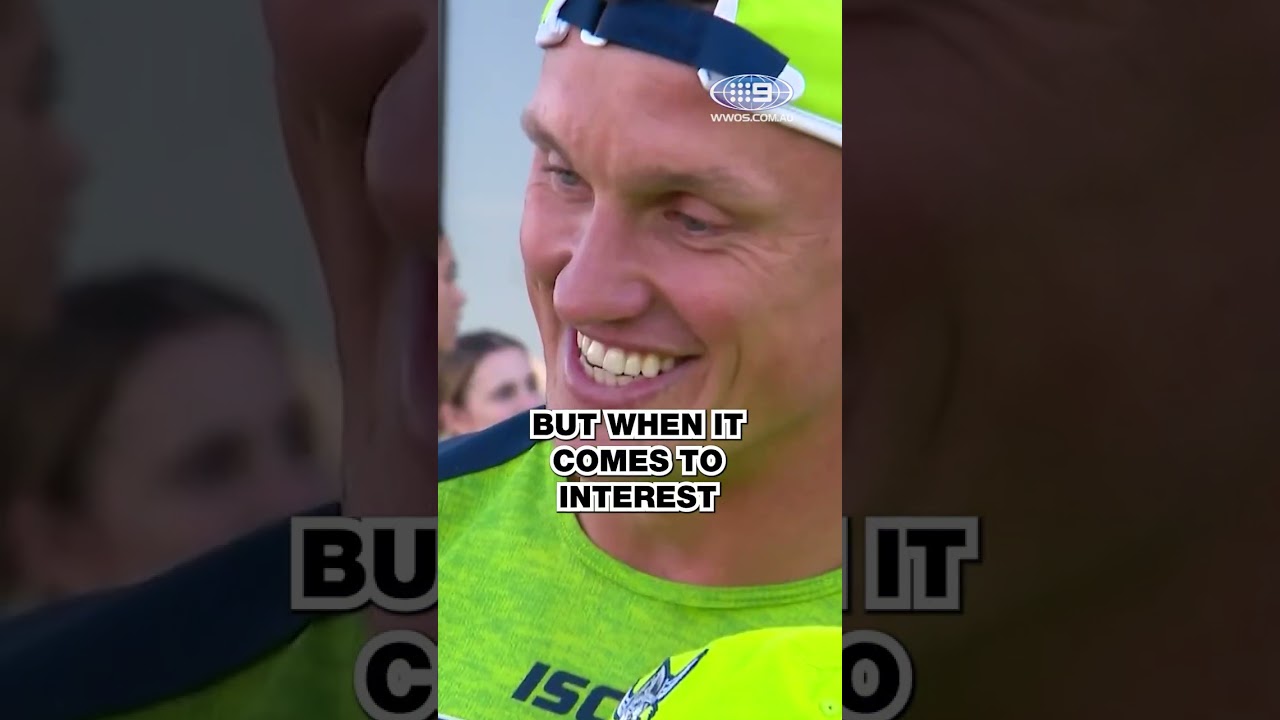Video: Jack Wighton is just staying in the moment! 😂 #9WWOS #NRL #Shorts