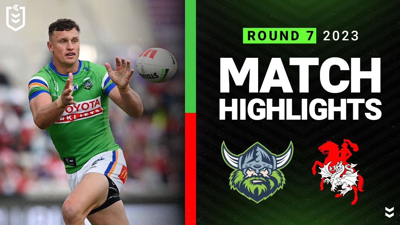 Video: NRL 2023 | Raiders v Dragons | Match Highlights