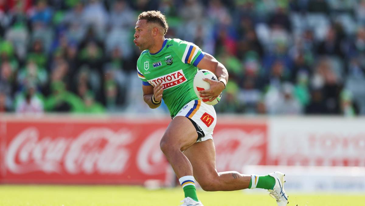 Sebastian Kris was excellent at fullback, scoring a try. Picture Getty Images