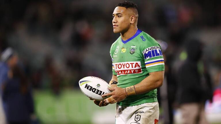 Canberra Raiders winger Albert Hopoate. Picture by Keegan Carroll