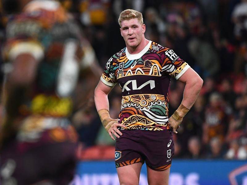 Broncos' Tom Flegler, from a banana farming family, is tipped for another Maroons' jumper. (Jono Searle/AAP PHOTOS)