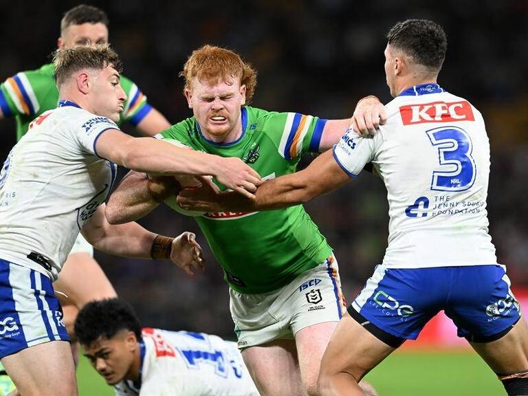 Resurgent Canberra have continued their rise up the NRL ladder with a 26-18 win over Parramatta (Darren England/AAP PHOTOS)