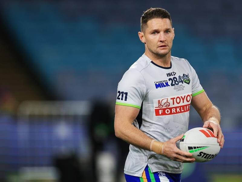 Jarrod Croker will play his 300th NRL match against the Warriors in Canberra. (Mark Evans/AAP PHOTOS)