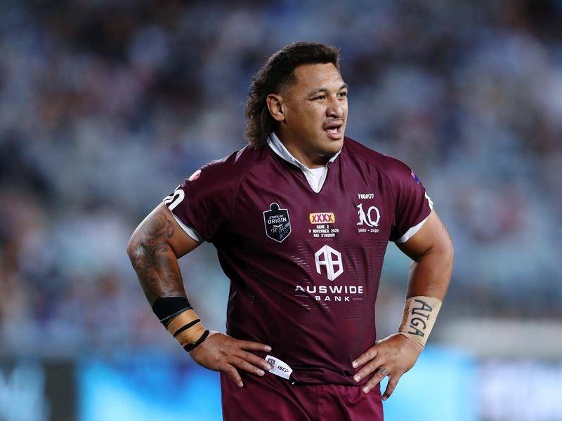 Queensland great Josh Papalii has retired from State of Origin. (Brendon Thorne/AAP PHOTOS)