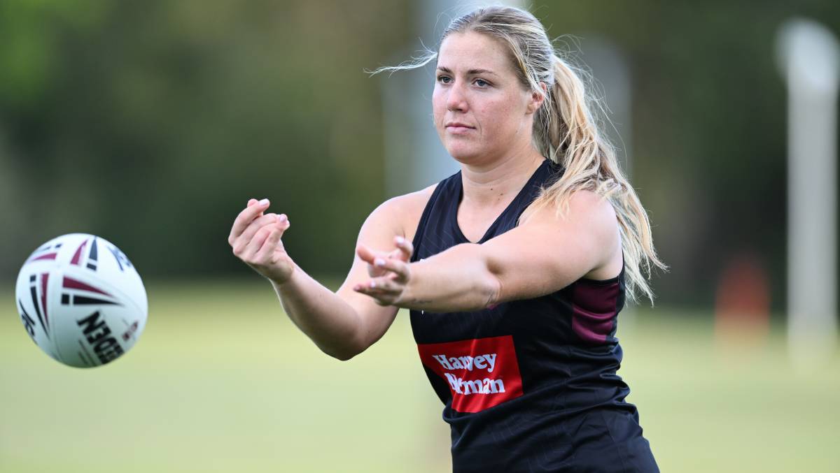 Raiders and Maroons prop Sophie Holyman. Picture QRL / Zain Mohammed