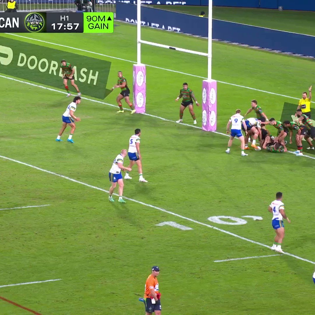 Hopoate gets his first NRL career double!  ...