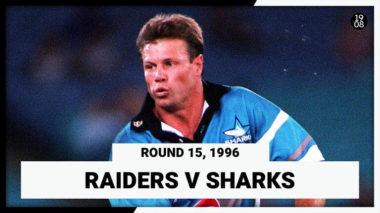 VIDEO | Canberra Raiders v Cronulla Sharks | Round 15, 1996 | Full Match Replay | NRL Throwback