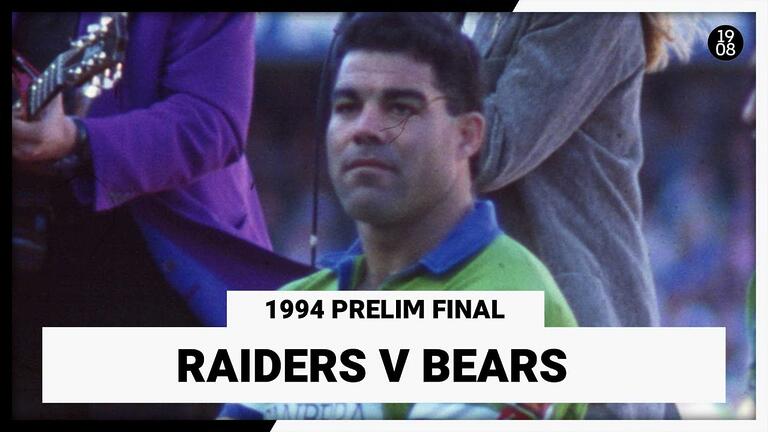 VIDEO | Canberra Raiders v North Sydney Bears | 1994 Preliminary Final | Full Match Replay | NRL Throwback