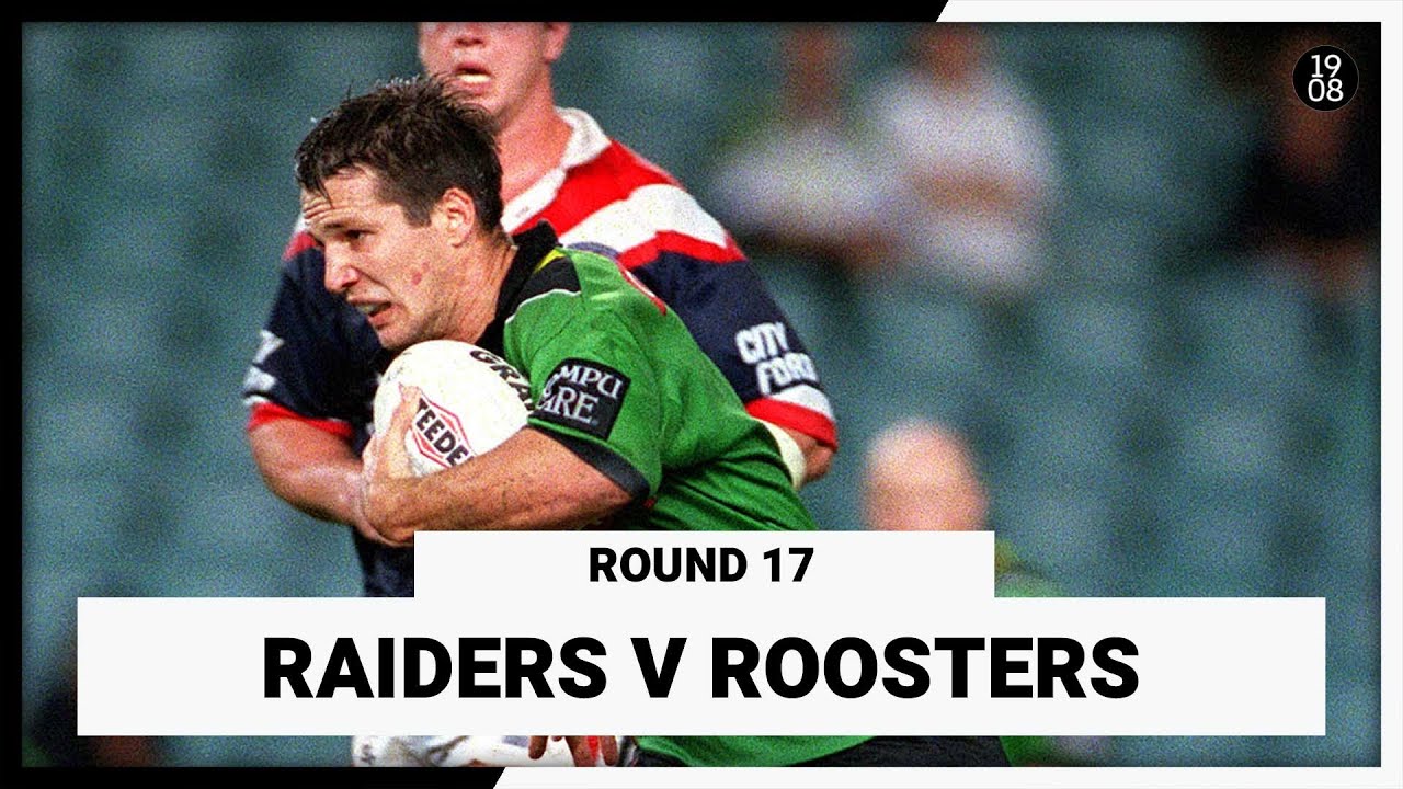 VIDEO | Canberra Raiders v Sydney Roosters | Round 17, 2001 | Full Match Replay | NRL Throwback