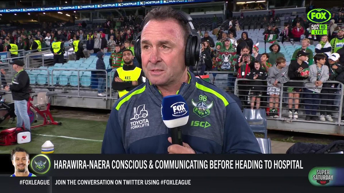 Raiders coach Ricky Stuart gives us an update on Corey Harawira-Naera from the g...