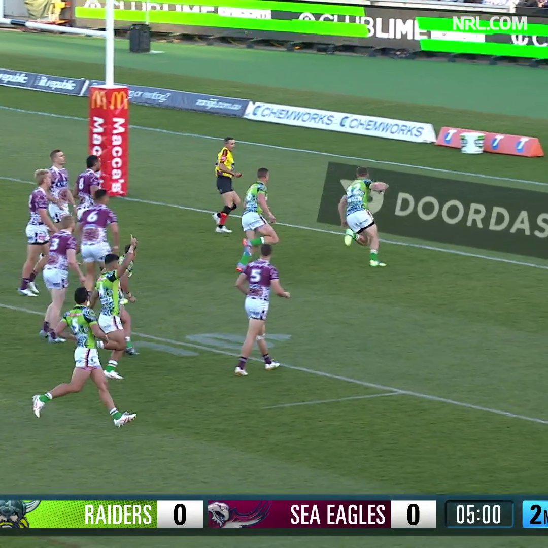 VIDEO | NRL: Whitehead puts the Raiders on the board!
 ...