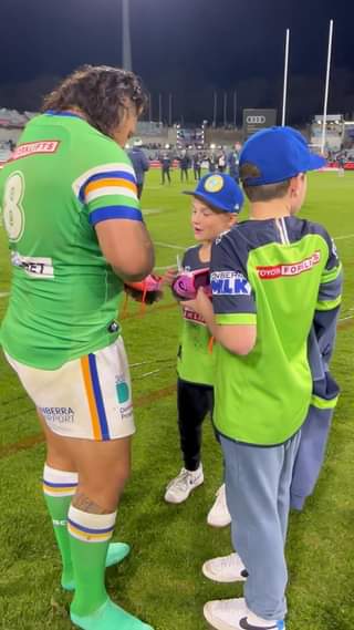 It may have been Papa’s birthday, but he was the one giving gifts  #WeAreRaiders