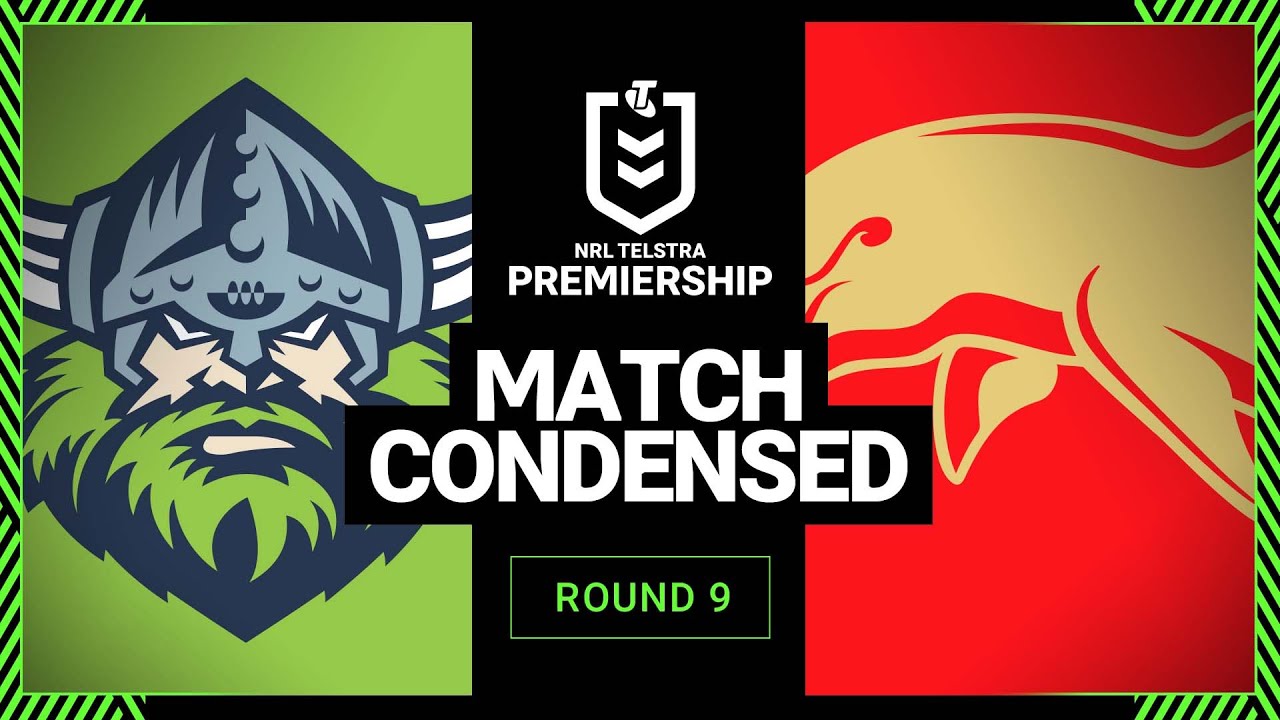 NRL 2023 | Canberra Raiders v Dolphins | Condensed Match, Round 9, 2023