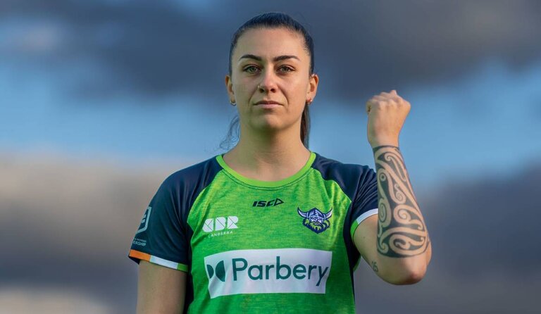 Canberra Raiders NRLW star Madison Bartlett. Picture by Gary Ramage