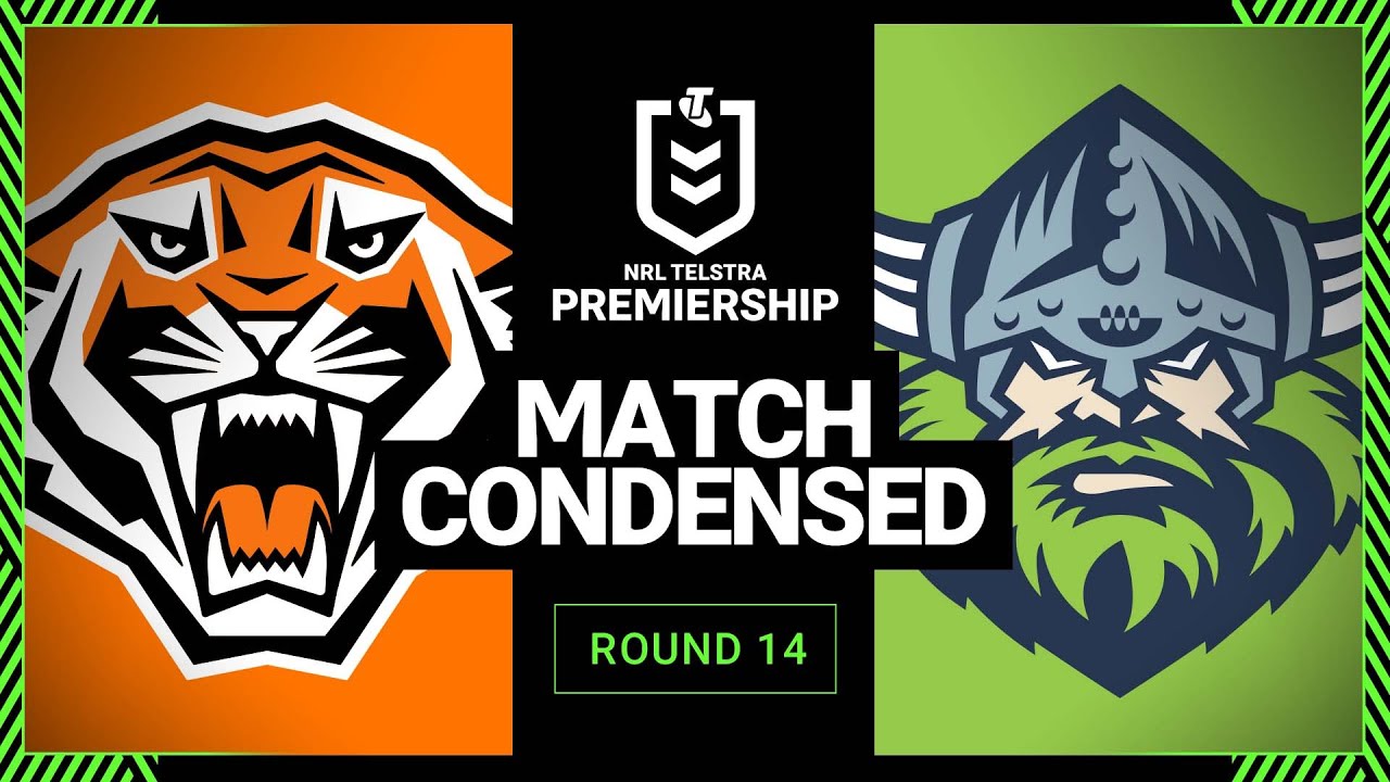 VIDEO | NRL 2023 | Wests Tigers v Canberra Raiders | Condensed Match, Round 14