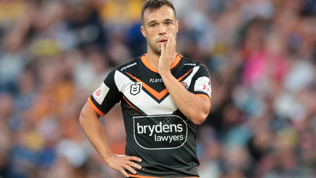 Luke Brooks is departing the Wests Tigers. Picture Getty Images