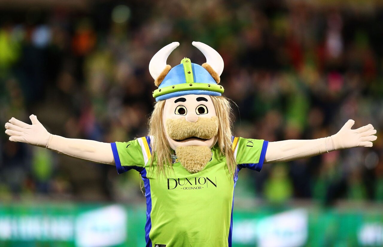 Canberra Raiders mascot a well-oiled green machine