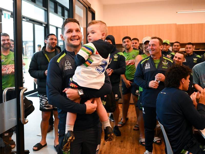 Jarrod Croker will become just the second Canberra Raider to join the 300 club. (Lukas Coch/AAP PHOTOS)