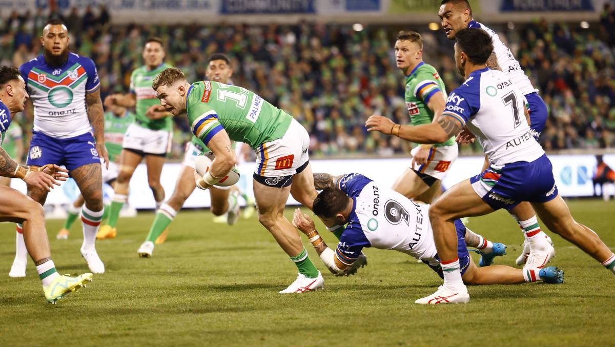 Hudson Young has kept his spot in the Blues second row. Picture by Keegan Carroll