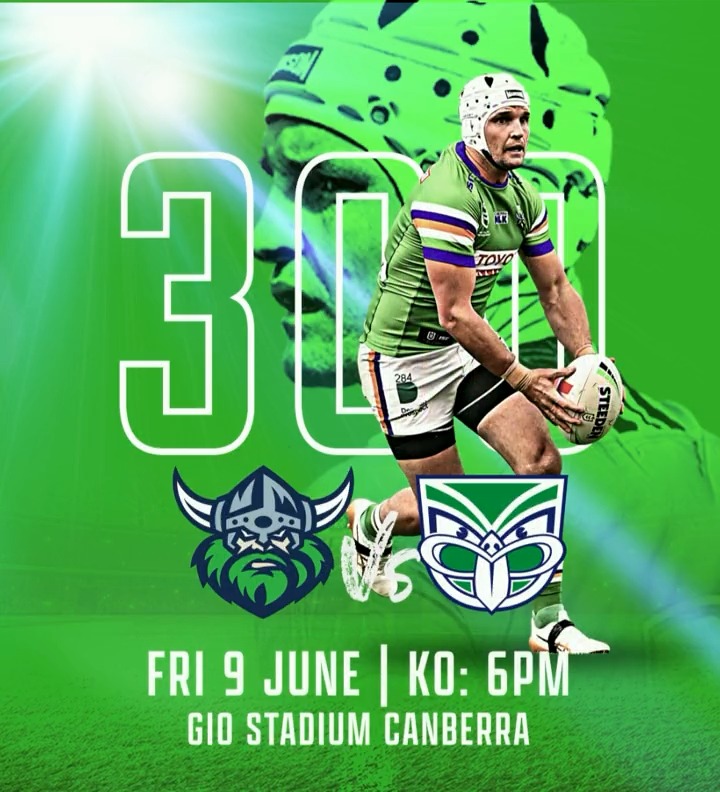 Be there for history as Jarrod Croker plays game 300!  Tickets:  #Croker300 #WeAreCBR ...