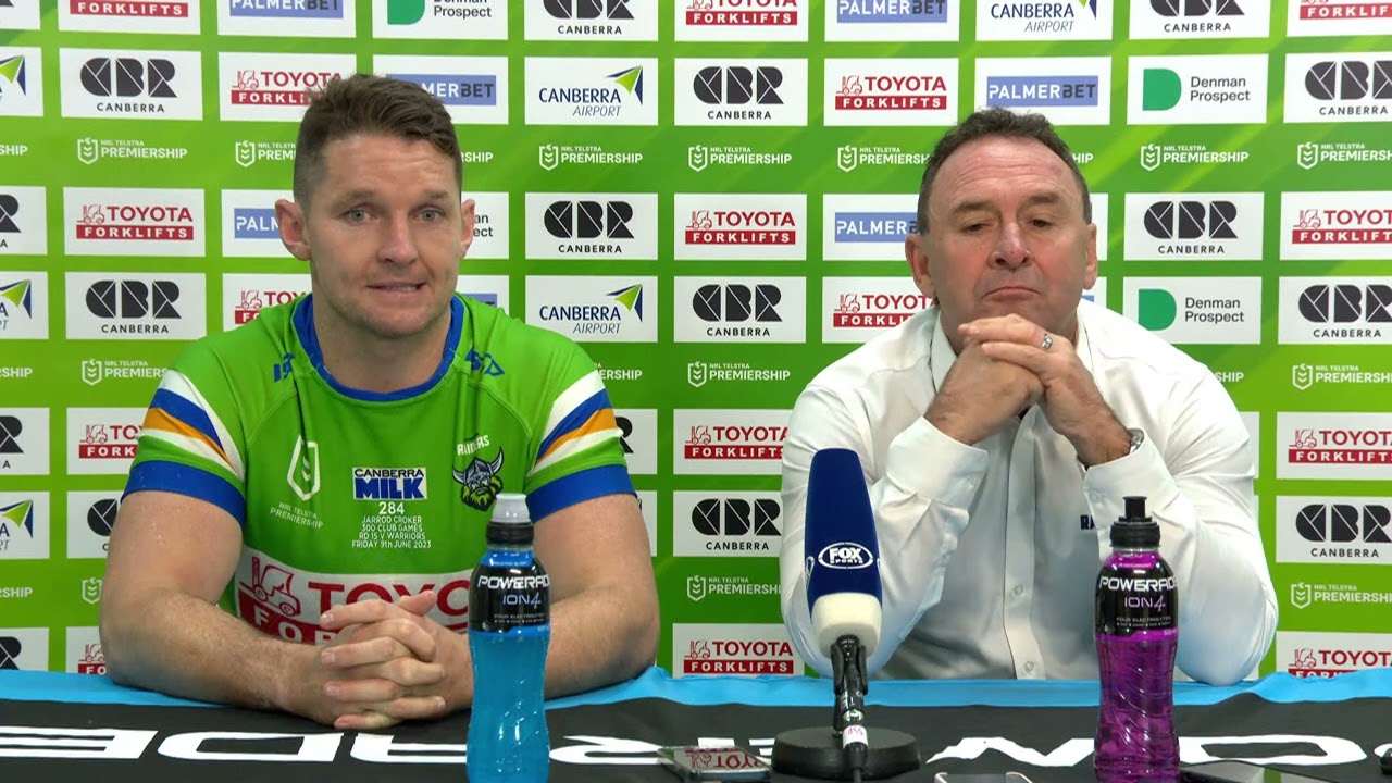 Canberra Raiders Press Conference | Round 15, 09/06/2023 | Fox League