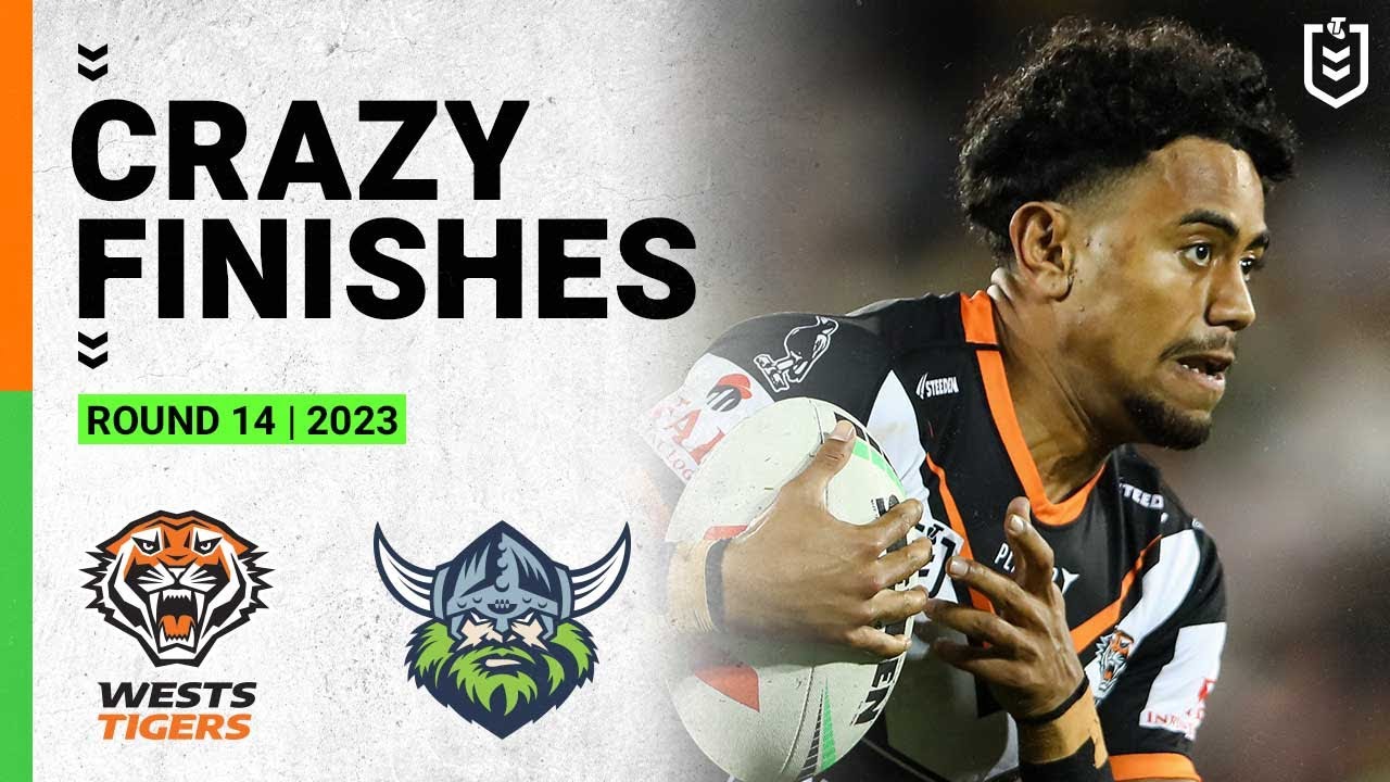 VIDEO | Crazy NRL Finishes | Wests Tigers v Canberra Raiders | Round 14, 2023