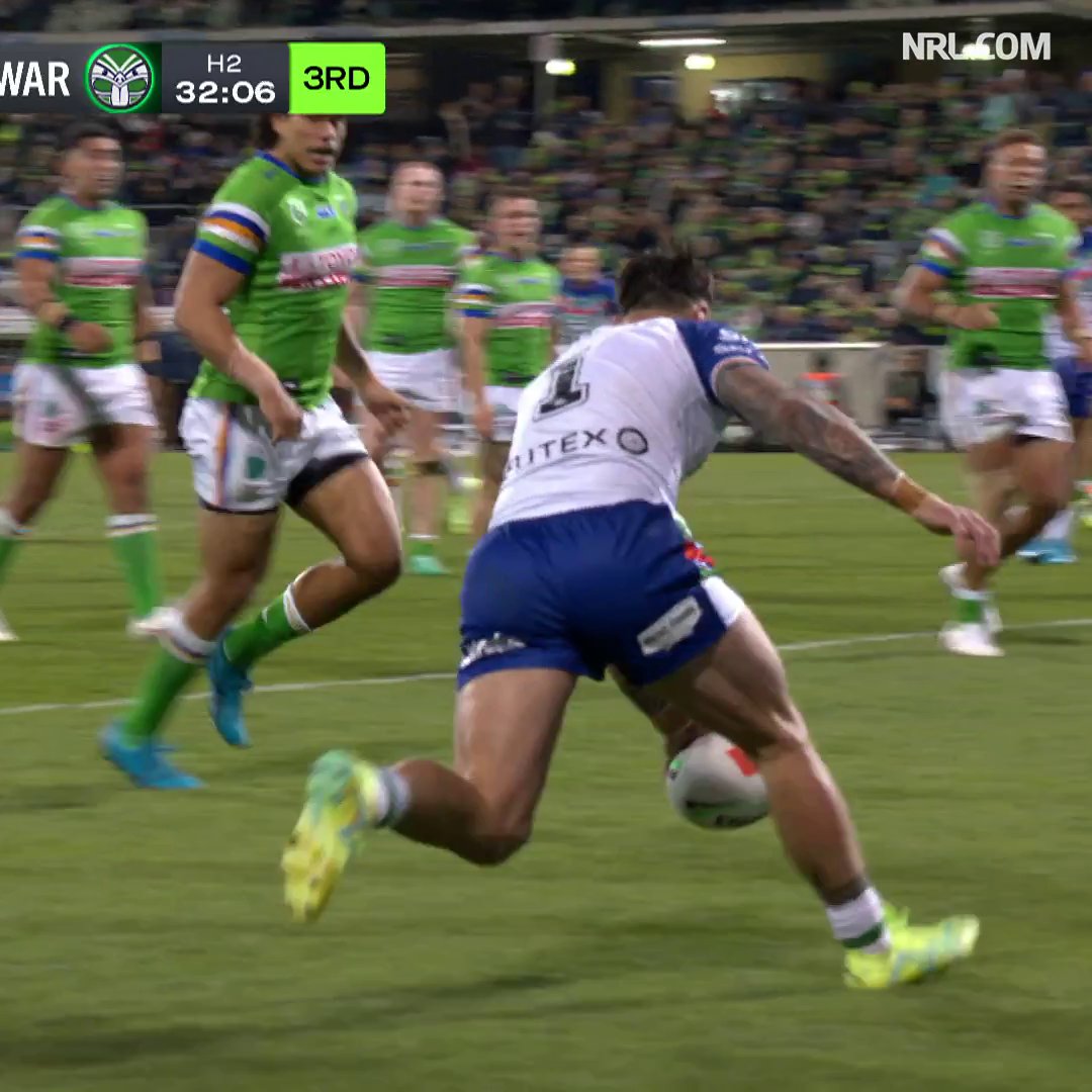 VIDEO | NRL: CNK puts the Warriors in front! 
#NRLRaidersWarriors ...