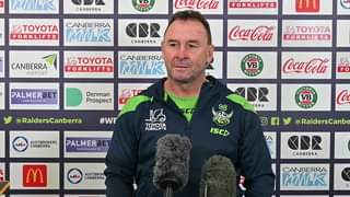 Ricky Stuart speaks to the media ahead of the clash against the Roosters this Sunday....