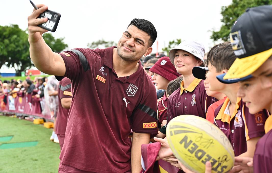 David Fifita's focus is currently on next week's State of Origin match. Picture Getty Images