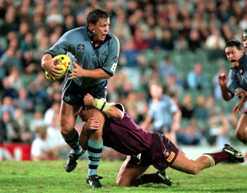 Raiders and Origin legend Glenn Lazarus is sick of seeing the Blues lose and is demanding a change. Picture Getty Images