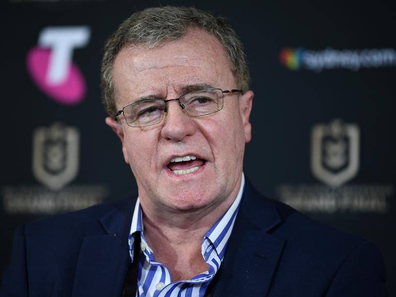 The NRL's Graham Annesley has lashed critics of Saturday's bunker ruling on a David Fifita no-try. (Joel Carrett/AAP PHOTOS)