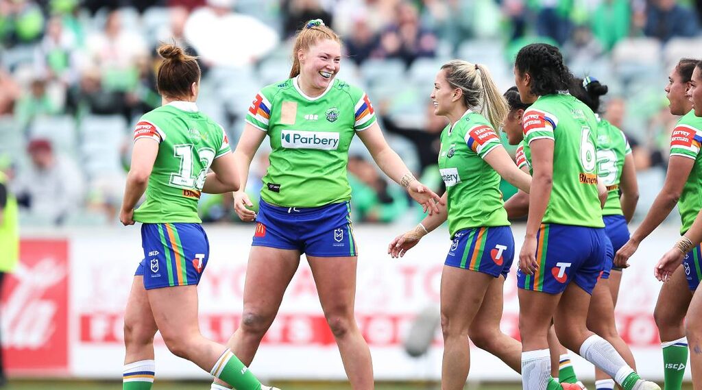 The Raiders notched their first NRLW win in round two. Picture by Sitthixay Ditthavong