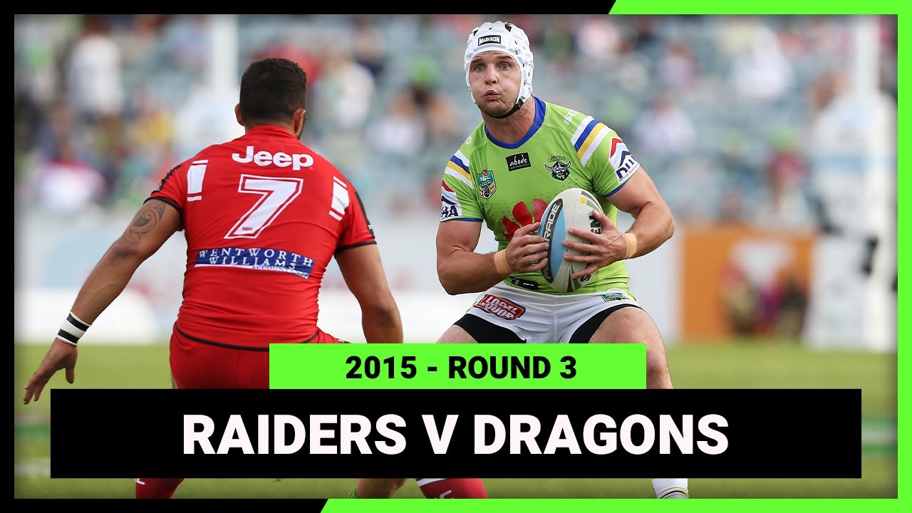 VIDEO | Canberra Raiders v St George Illawarra Dragons | 2015 NRL Round 3 l Match Replay