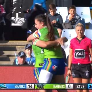 Madison Bartlett crosses for our very first #NRLW try!...