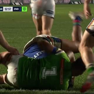 VIDEO | Seb Kris saves back-to-back tries for Raiders