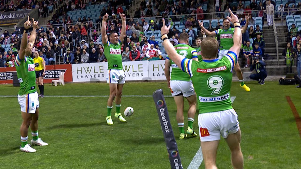 ‘It’s just sensational’: Raiders’ Ashes celebration could become NRL’s ‘most watched’ moment