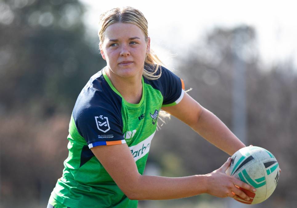 Alanna Dummett will make her NRLW debut for the Raiders on Saturday. Picture Raiders Media