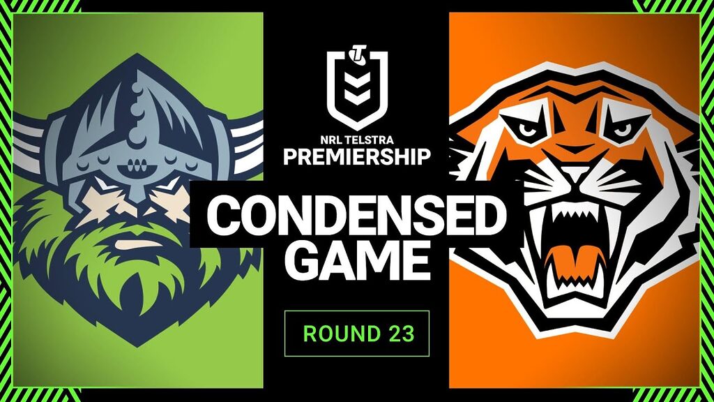 NRL 2023 | Canberra Raiders v Wests Tigers | Condensed Match, Round 23