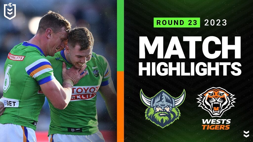 NRL 2023 | Raiders v Wests Tigers | Match Highlights