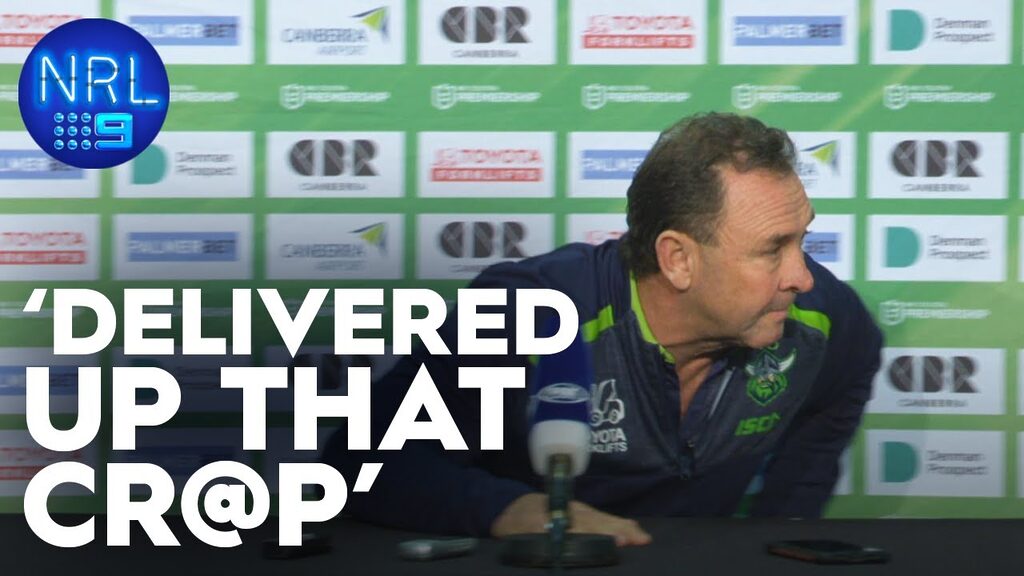 VIDEO | Ricky Stuart storms out of press conference in 90 seconds! - NRL Pressers | NRL on Nine