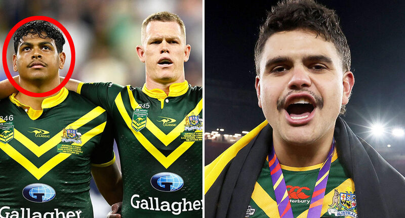 Latrell Mitchell slams Max Krilich in anthem controversy.