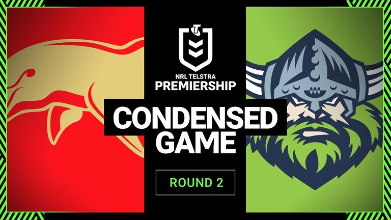 NRL 2023 | Dolphins v Canberra Raiders | Condensed Match, Round 2